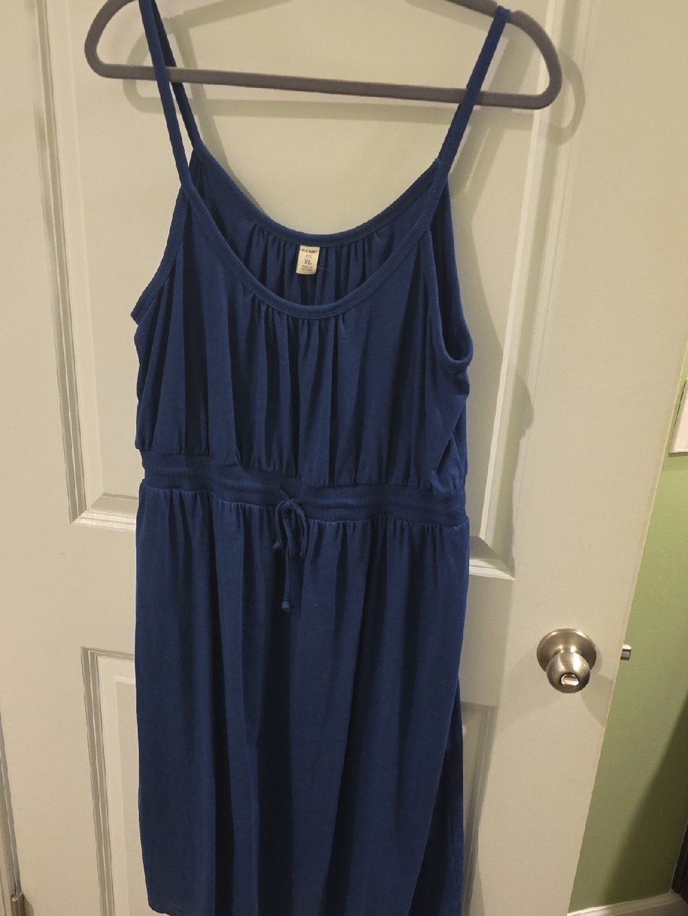 Old Navy Navy Blue Ribbed-Neck Top